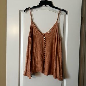 Orange bohemian tank top